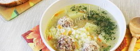 суп с фрикадельками и рисом. Шаг 8