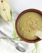 Суп с грушей и пореем