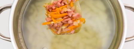 суп с колбасой и вермишелью. Шаг 7