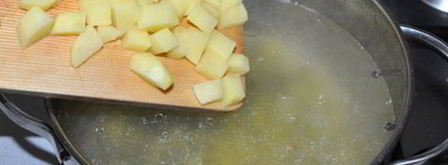 суп с копченой курицей. Шаг 3