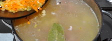 суп с копченой курицей. Шаг 5