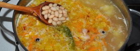 суп с копченой курицей. Шаг 6