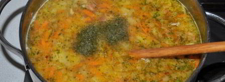 суп с копченой курицей. Шаг 7