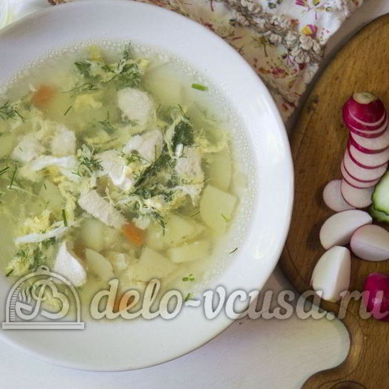 Рецепт супа с молодой картошкой и курицей