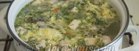 суп с молодой картошкой и курицей. Шаг 8