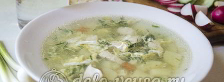 суп с молодой картошкой и курицей. Шаг 9