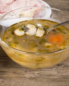 Суп с рыбными кнелями