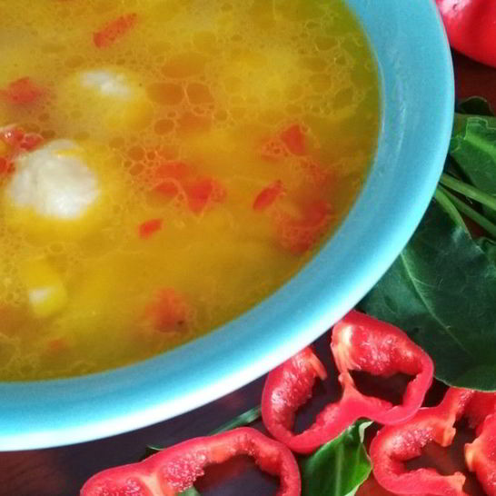 Рецепт супа с сырными шариками