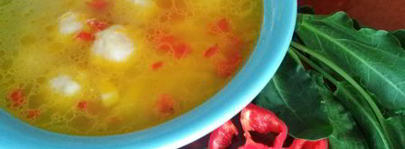 суп с сырными шариками. Шаг 6