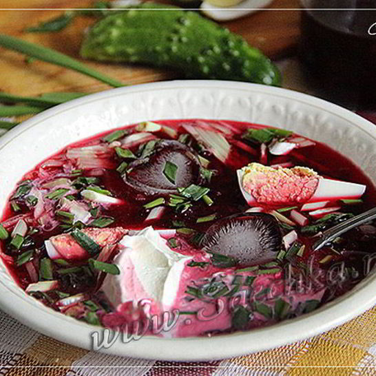 Рецепт свекольника холодного