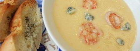 сырный крем-суп с креветками. Шаг 9