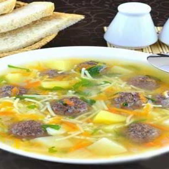 Рецепт сырного супа с фрикадельками