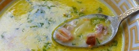 сырный суп с копченой курицей. Шаг 9