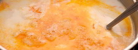 сырный суп с креветками. Шаг 6