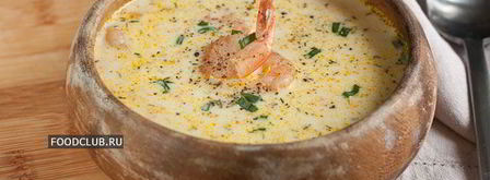 сырный суп с креветками. Шаг 8