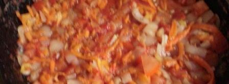 сырный суп с курицей и помидорами. Шаг 5