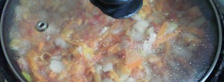 сырный суп с курицей и помидорами. Шаг 6