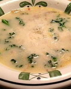 Тосканский суп с колбасками и говяжим фаршем