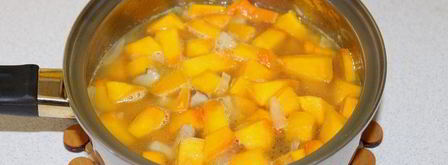 тыквенный крем-суп с белыми грибами. Шаг 3