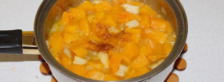 тыквенный крем-суп с белыми грибами. Шаг 4