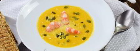 тыквенный суп с креветками. Шаг 16