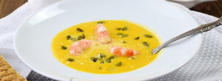 тыквенный суп с креветками. Шаг 17