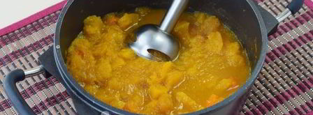 тыквенный суп с креветками. Шаг 12