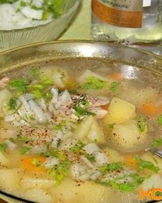 Уха из головы семги