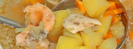 уха из головы семги. Шаг 3