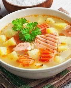 Уха из красной рыбы