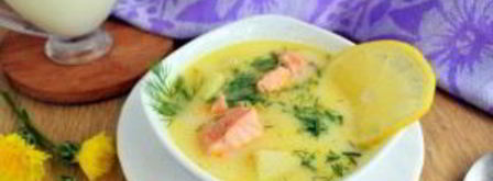 уха по-фински со сливками с лососем. Шаг 6