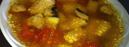 уха с грибами. Шаг 6