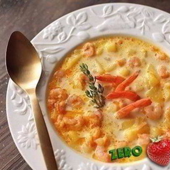 Рецепт вкусного супа с сыром и креветками