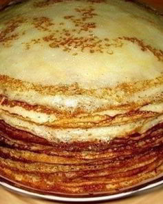 Бабушкины блины на молоке