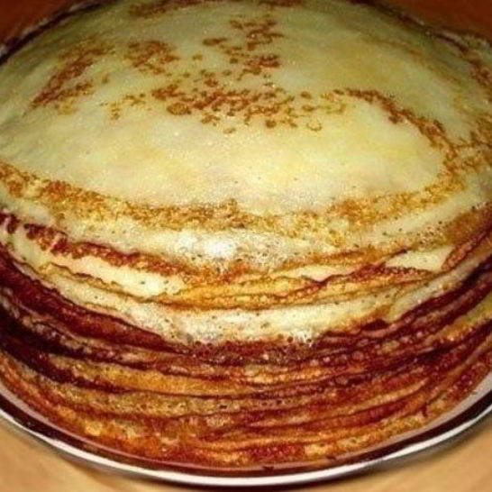 Рецепт бабушкиных блинов на молоке