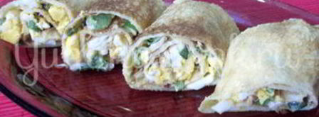 блинчики, фаршированные яйцом и луком. Шаг 9