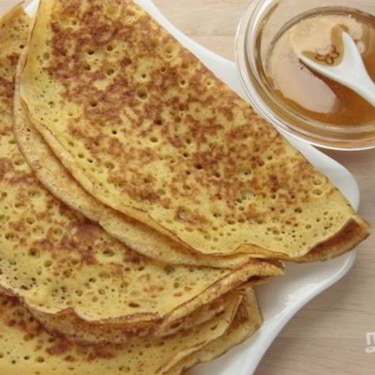 Рецепт блинчиков на молоке тонкие с дырочками