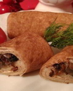 Блинчики с грибным жюльеном