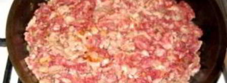 блинчики с мясом и рисом. Шаг 5