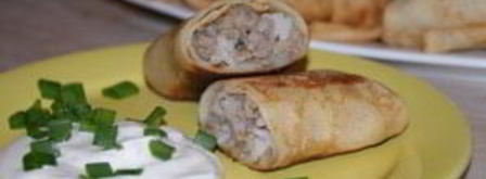 блинчики с мясом и рисом. Шаг 7