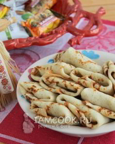 Блинчики с паштетом из орехов и яиц