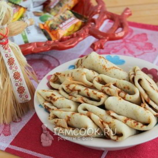 Рецепт блинчиков с паштетом из орехов и яиц