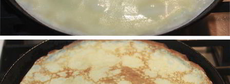 блинчики с творожной начинкой. Шаг 4