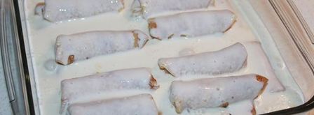 блинчики с творожной начинкой. Шаг 10