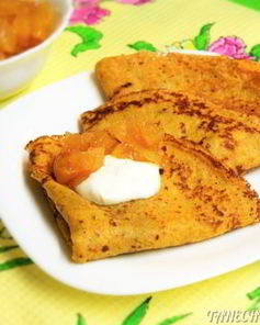 Блины морковные