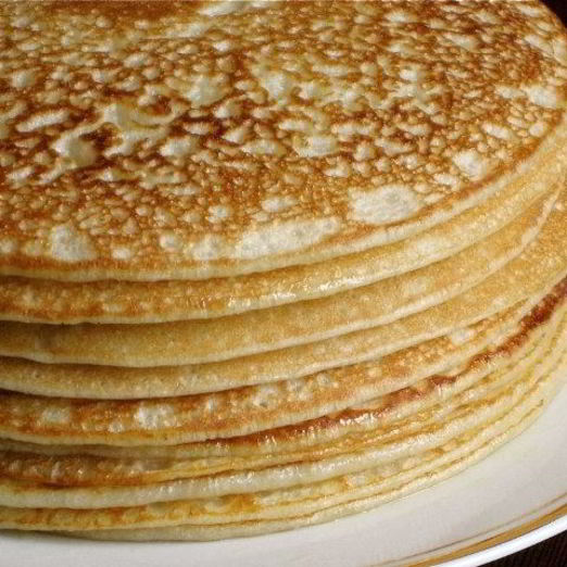 Блины на кислом молоке толстые