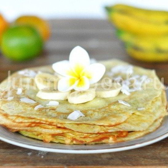 Рецепт блинов на кокосовом молоке