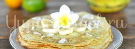 блины на кокосовом молоке. Шаг 7