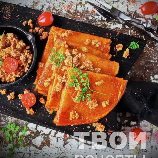 Рецепт блинов с фаршем