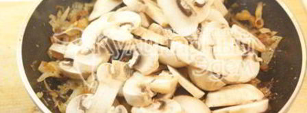 блины с капустой и грибами. Шаг 3